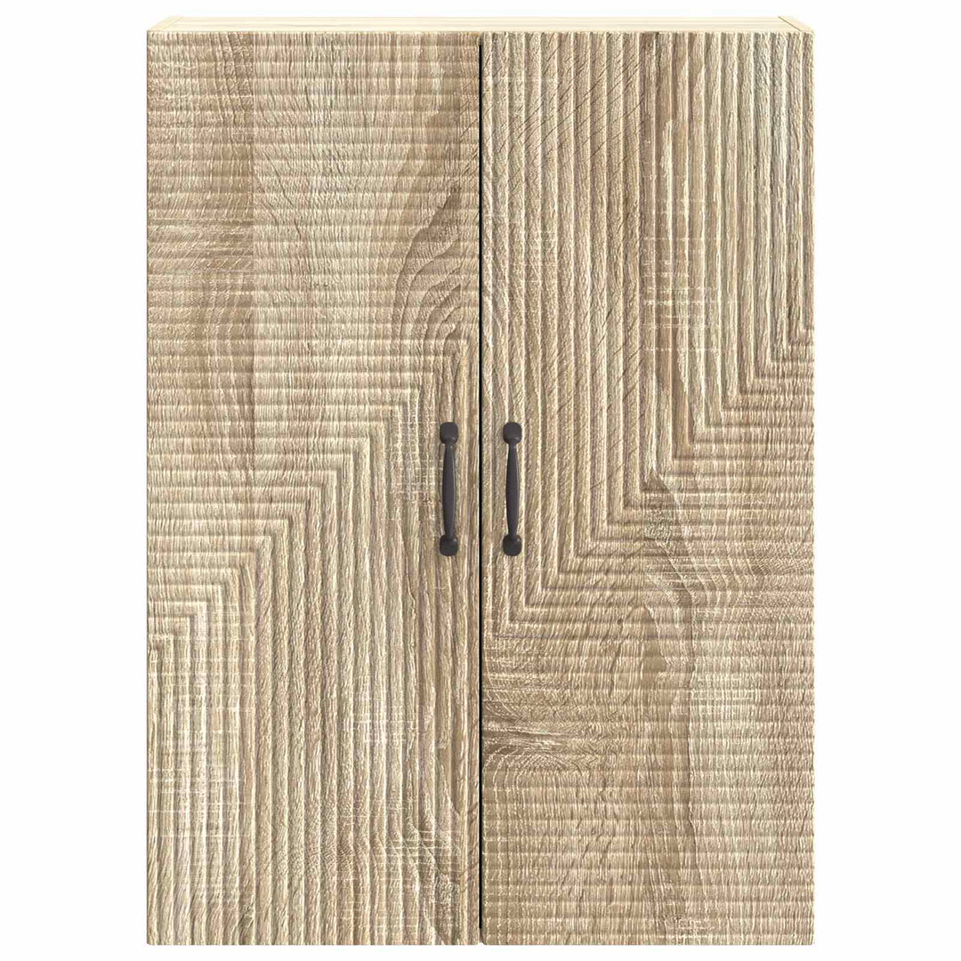 Vægmonteret skab Sonoma-eg 66 x 34,5 x 90 cm Konstrueret træ