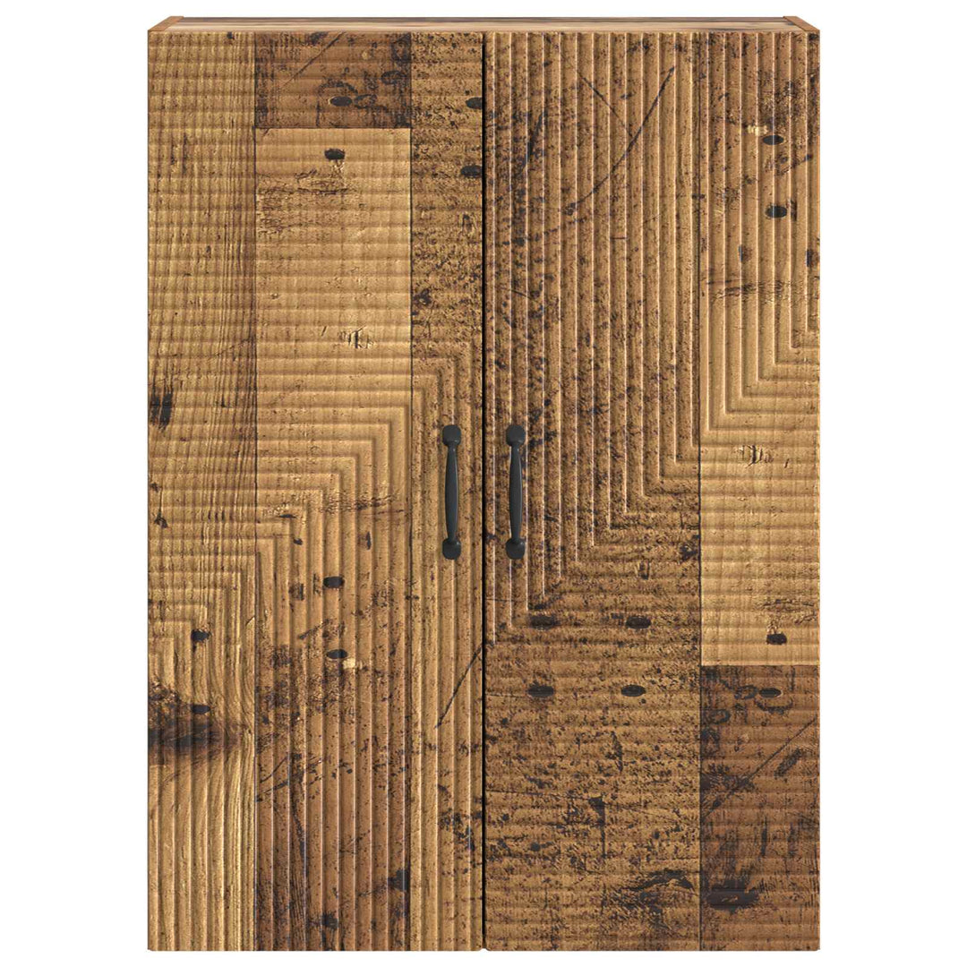 Vægmonteret skab Gammelt træ 66 x 34,5 x 90 cm Konstrueret træ