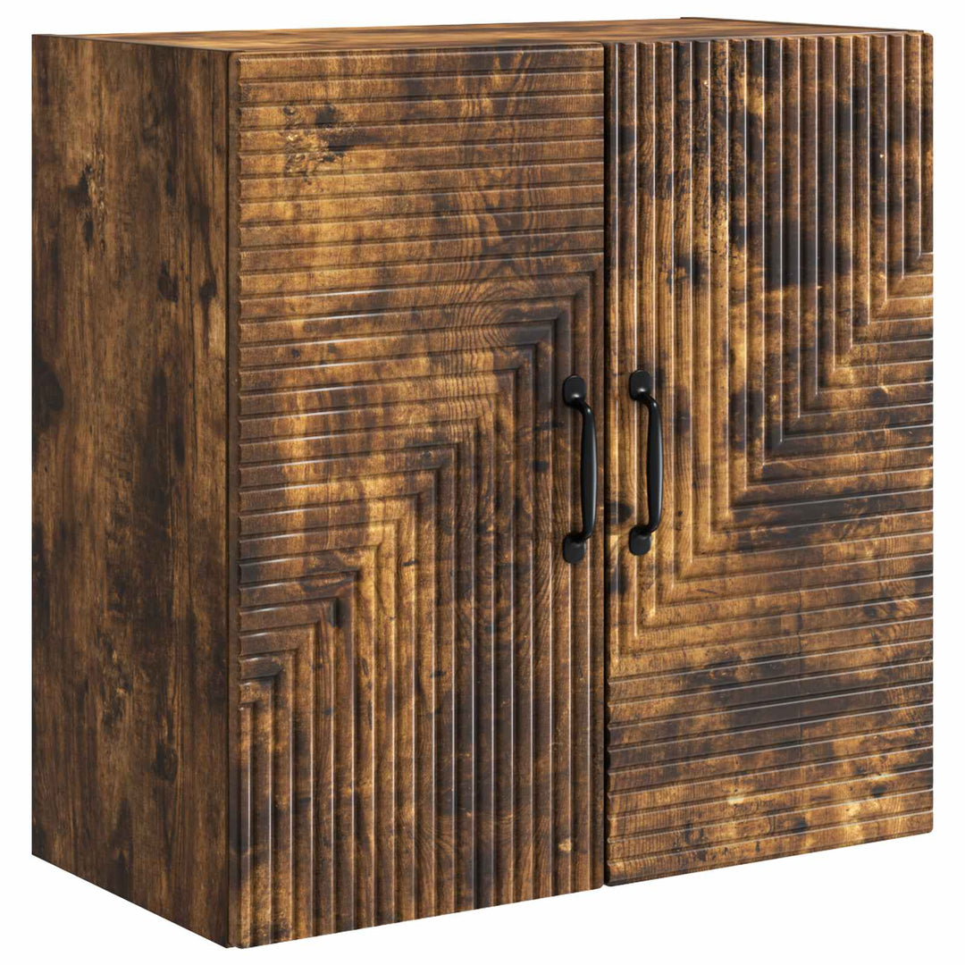 Vægmonteret skab Røget eg 59 x 31 x 60 cm Konstrueret træ