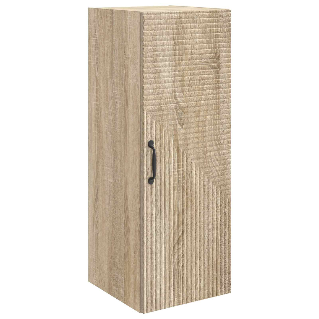 Vægmonteret skab Sonoma-eg 33 x 34,5 x 90 cm Konstrueret træ