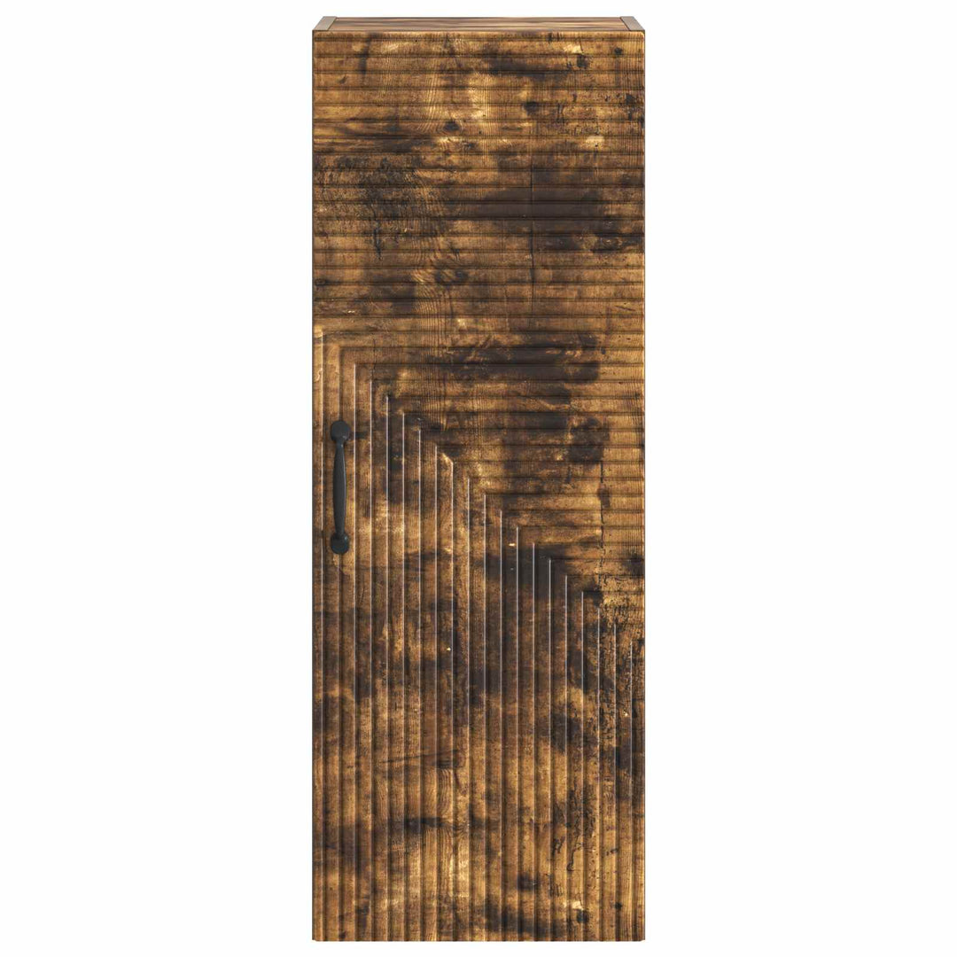 Vægmonteret skab Røget eg 33 x 34,5 x 90 cm Konstrueret træ