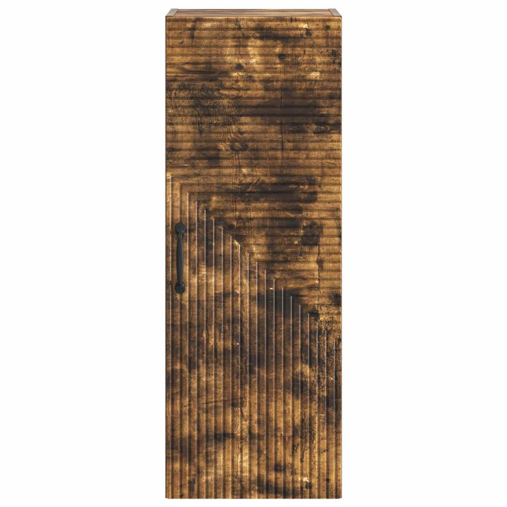 Vægmonteret skab Røget eg 33 x 34,5 x 90 cm Konstrueret træ