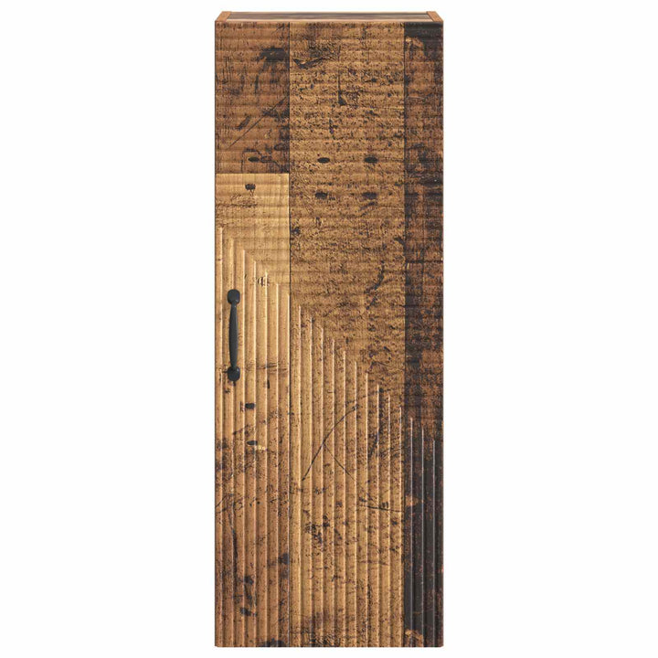 Vægmonteret skab Gammelt træ 33 x 34,5 x 90 cm Konstrueret træ