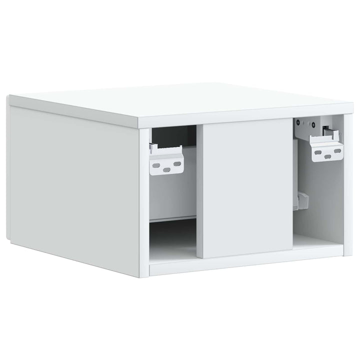 Væghængt Natbord Hvid 34,5 x 33 x 20 cm Konstrueret træ