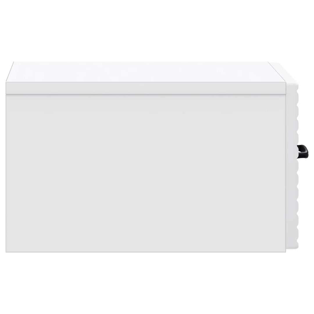 Væghængt Natbord 2 pcs Hvid 34,5 x 33 x 20 cm Konstrueret træ