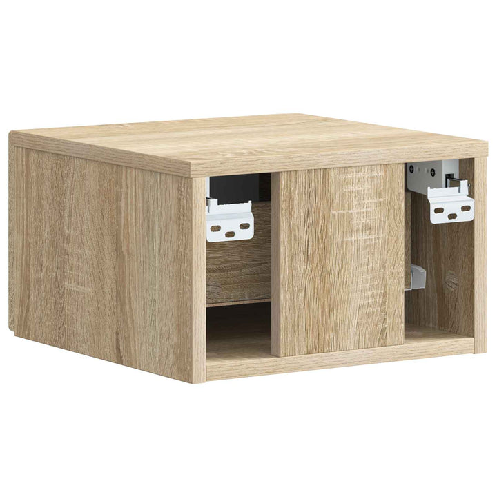 Væghængt Natbord Sonoma-eg 34,5 x 33 x 20 cm Konstrueret træ