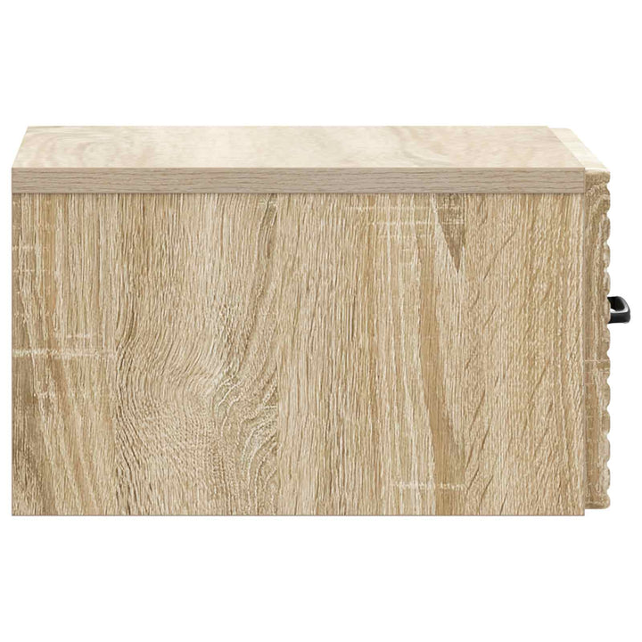 Væghængt Natbord Sonoma-eg 34,5 x 33 x 20 cm Konstrueret træ