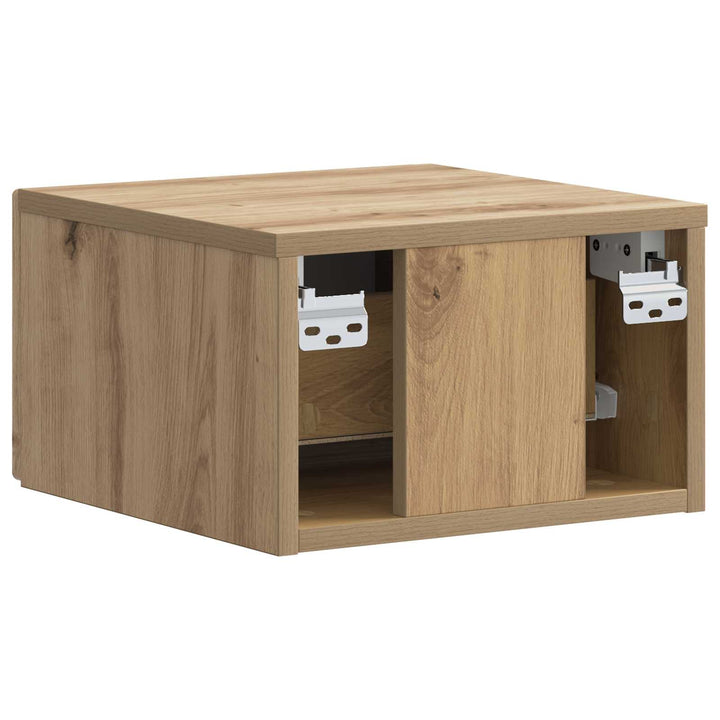Væghængt Natbord med skuffe 2 pcs Artisan-eg 34,5 x 33 x 20 cm