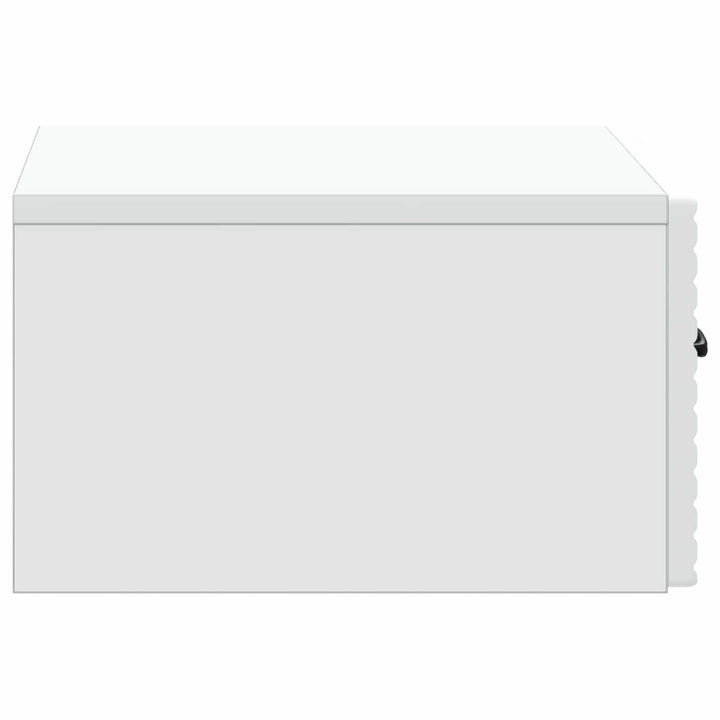 Væghængt Natbord Hvid 49 x 34,5 x 20 cm Konstrueret træ