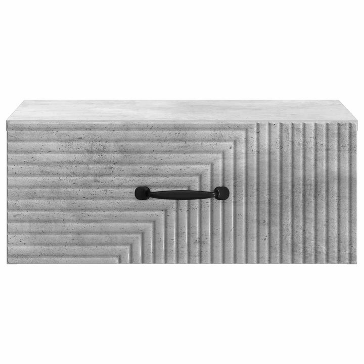 Væghængt Natbord med skuffe 2 pcs Betongrå 49 x 34,5 x 20 cm