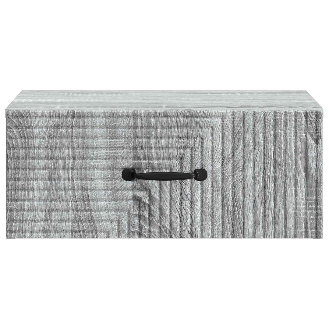 Væghængt Natbord 2 pcs Grå sonoma-eg 49 x 34,5 x 20 cm