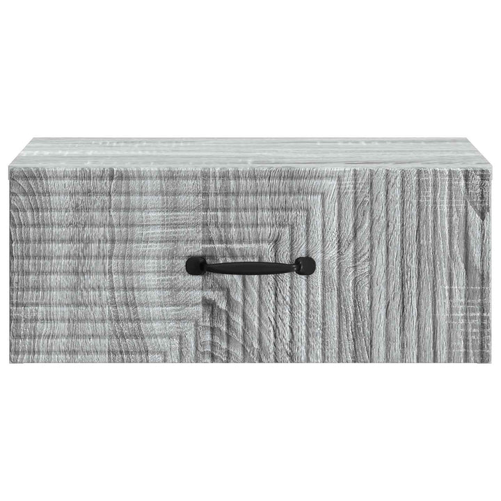 Væghængt Natbord 2 pcs Grå sonoma-eg 49 x 34,5 x 20 cm