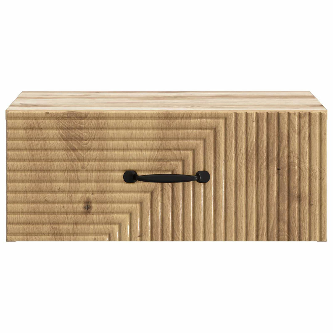 Væghængt Natbord med skuffe 2 pcs Artisan-eg 49 x 34,5 x 20 cm