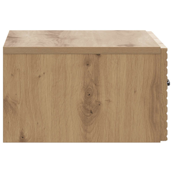 Væghængt Natbord med skuffe 2 pcs Artisan-eg 49 x 34,5 x 20 cm