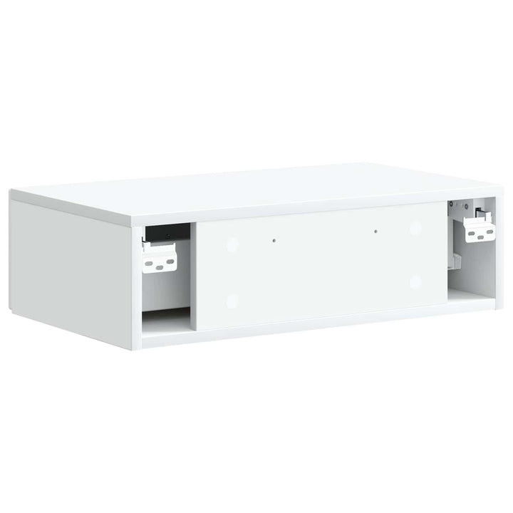 Væghængt Sideskab Hvid 59 x 34,5 x 17 cm Konstrueret træ