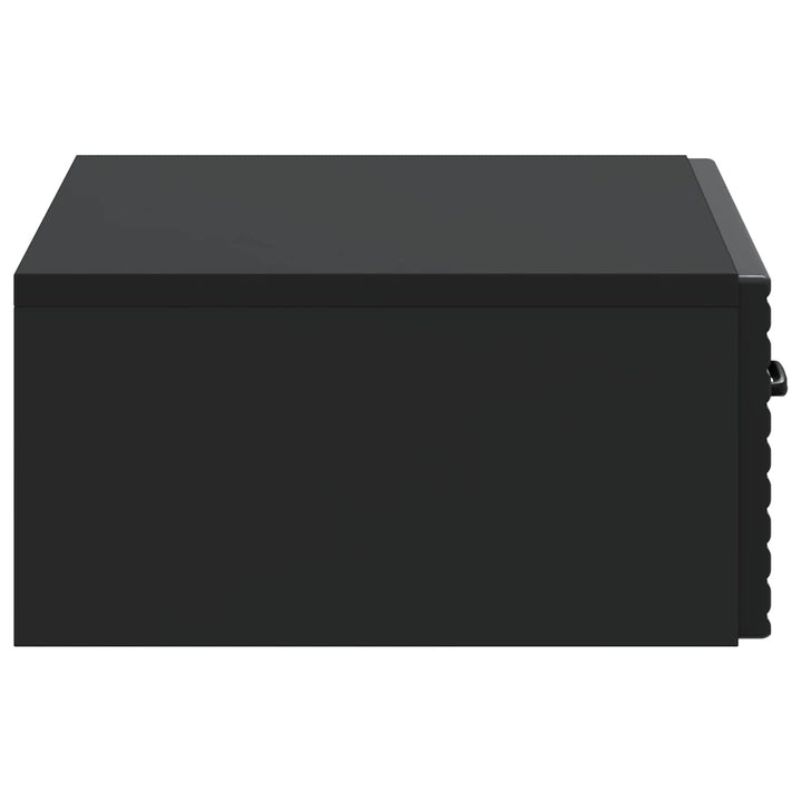 Væghængt Sideskab 59 x 34,5 x 17 cm Konstrueret træ Sort