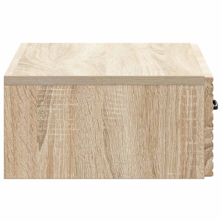 Væghængt Sideskab 59 x 34,5 x 17 cm Konstrueret træ Sonoma-eg