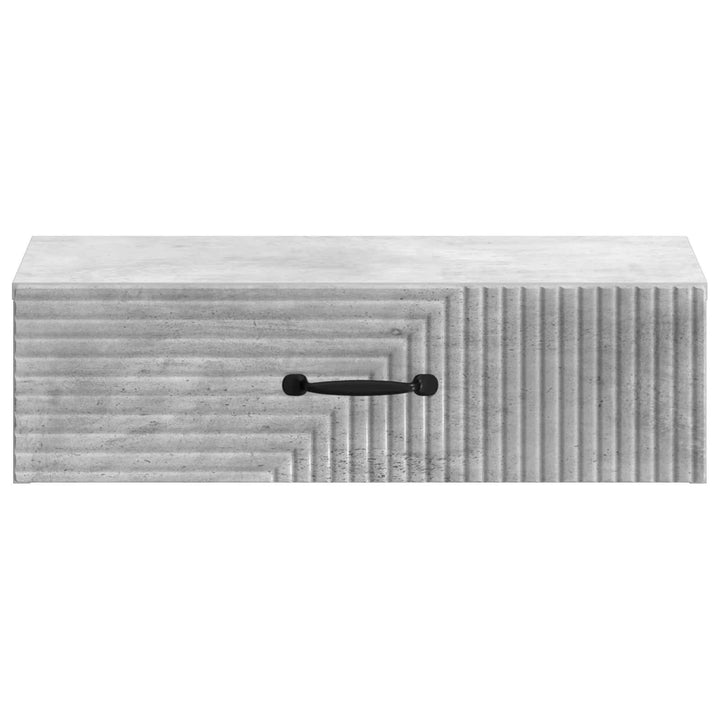 Væghængt Sideskab 59 x 34,5 x 17 cm Konstrueret træ Betongrå