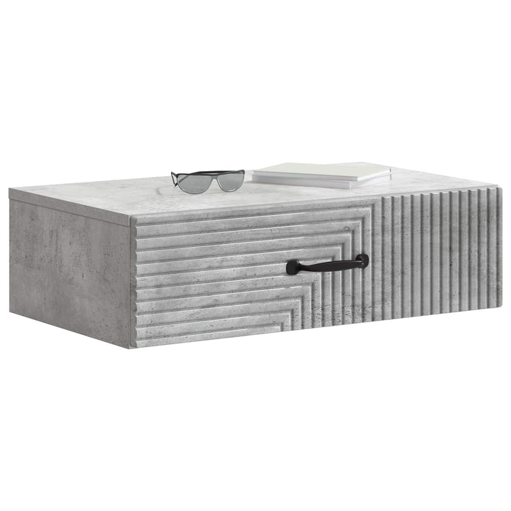 Væghængt Sideskab 59 x 34,5 x 17 cm Konstrueret træ Betongrå