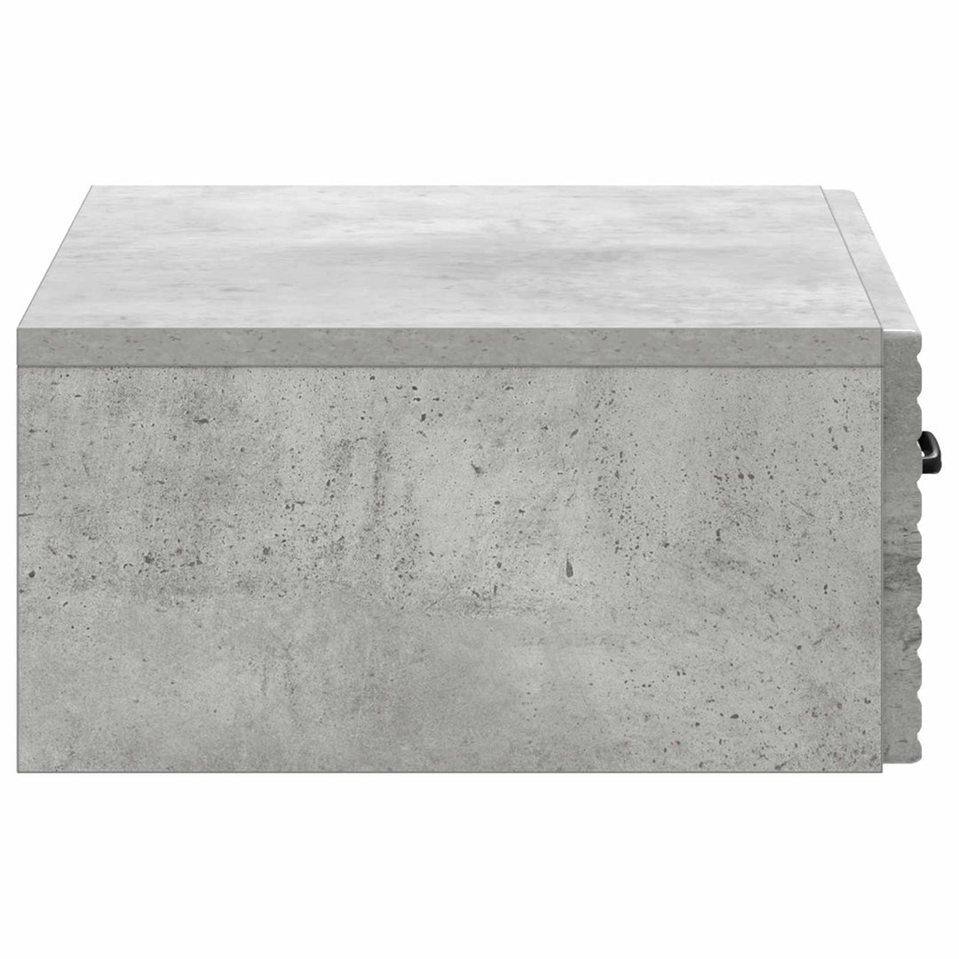 Væghængt Sideskab 59 x 34,5 x 17 cm Konstrueret træ Betongrå