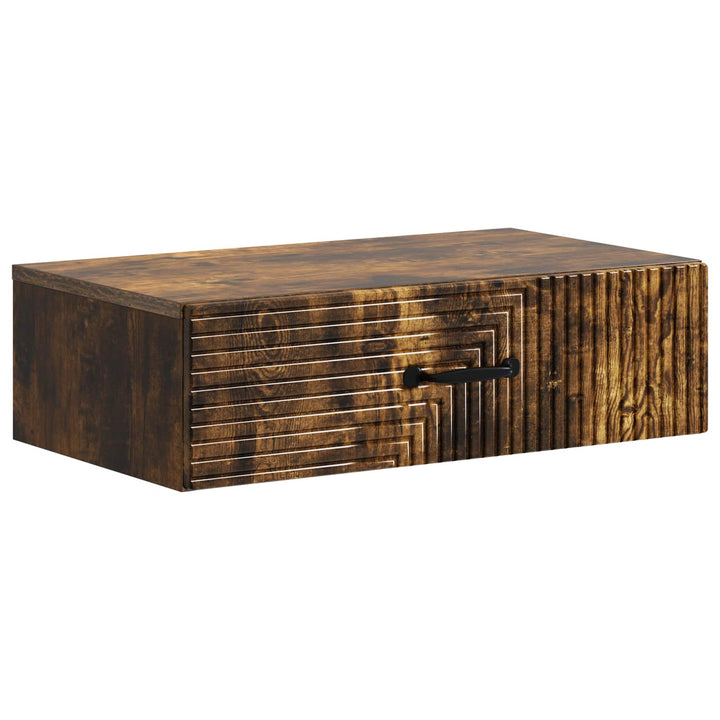 Væghængt Sideskab Røget eg 59 x 34,5 x 17 cm Konstrueret træ