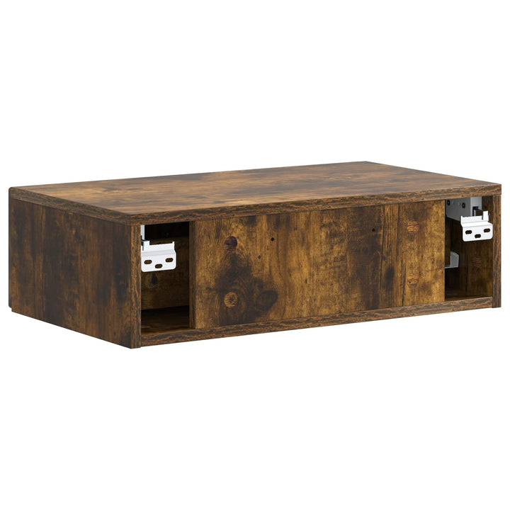 Væghængt Sideskab Røget eg 59 x 34,5 x 17 cm Konstrueret træ