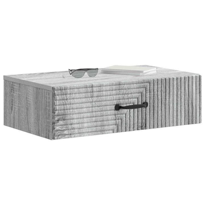 Væghængt Sideskab Grå sonoma-eg 59 x 34,5 x 17 cm