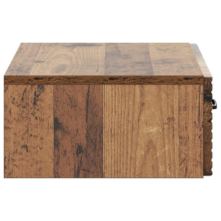 Væghængt Sideskab 59 x 34,5 x 17 cm Konstrueret træ Gammelt træ