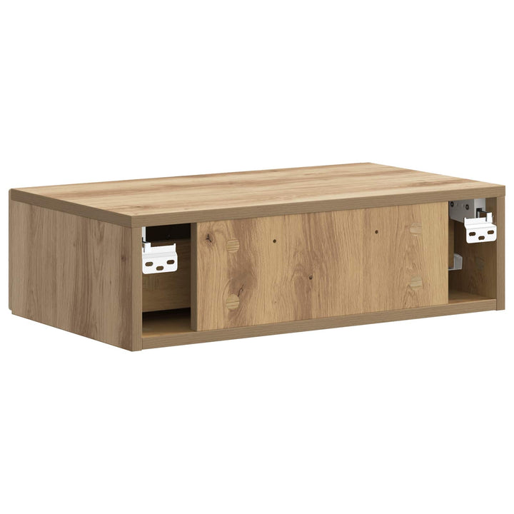 Væghængt Sideskab 59 x 34,5 x 17 cm Konstrueret træ Artisan-eg