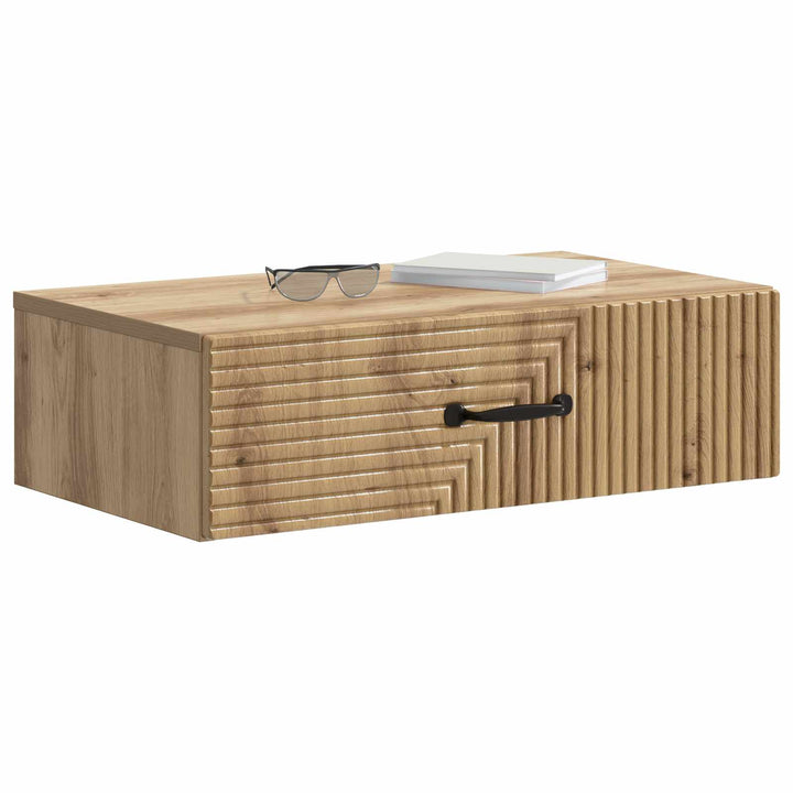 Væghængt Sideskab 59 x 34,5 x 17 cm Konstrueret træ Artisan-eg