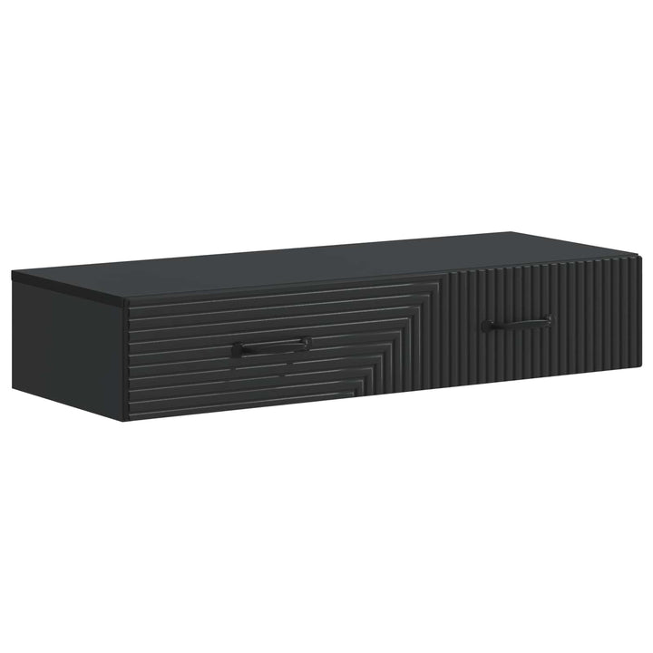 Væghængt Sideskab 87,5 x 34,5 x 17 cm Konstrueret træ Sort