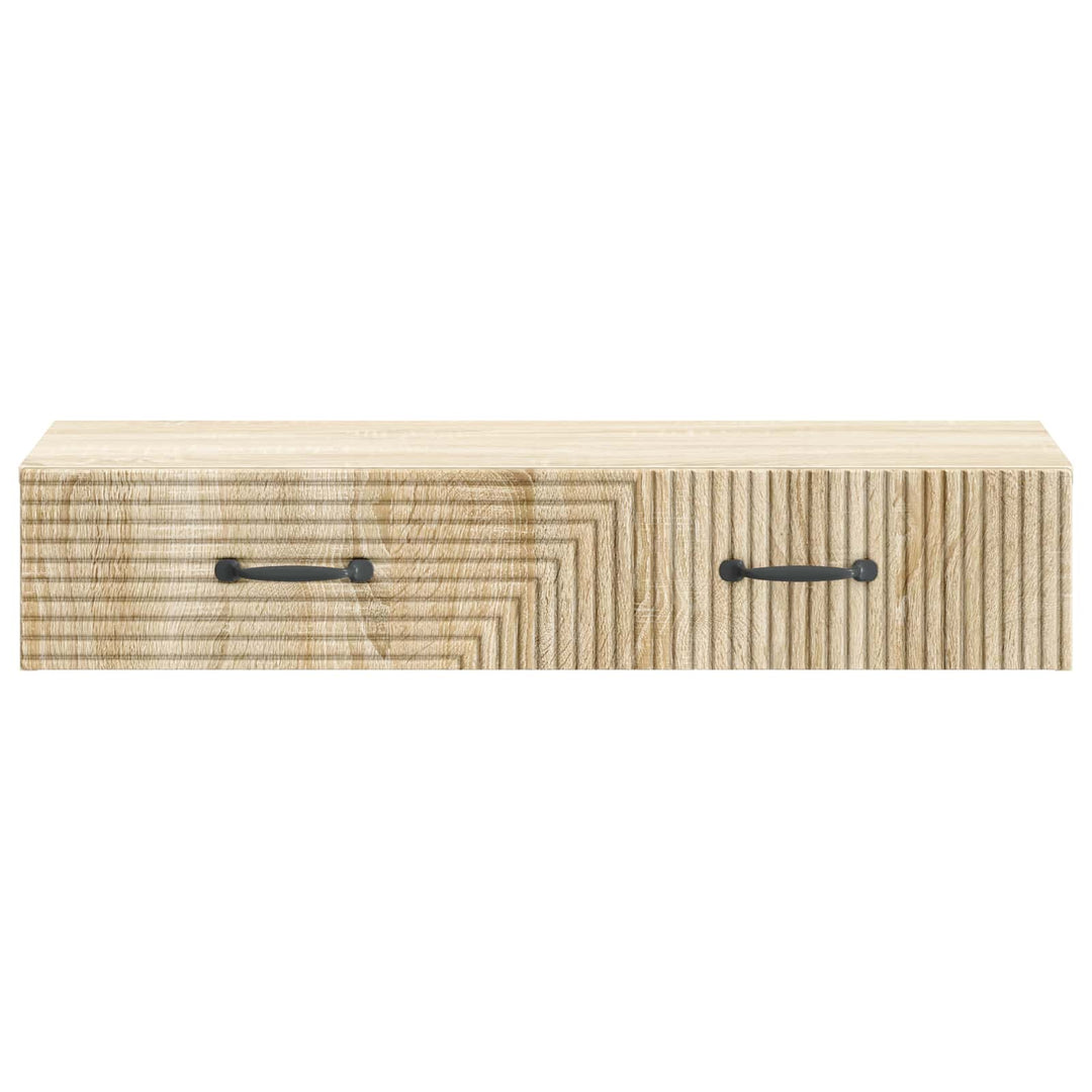 Væghængt Sideskab 87,5 x 34,5 x 17 cm Konstrueret træ Sonoma-eg