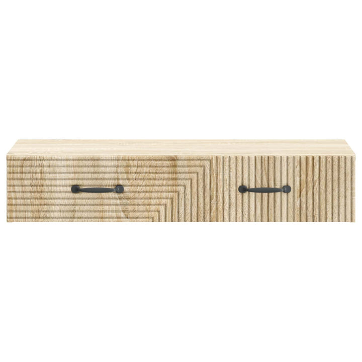 Væghængt Sideskab 87,5 x 34,5 x 17 cm Konstrueret træ Sonoma-eg