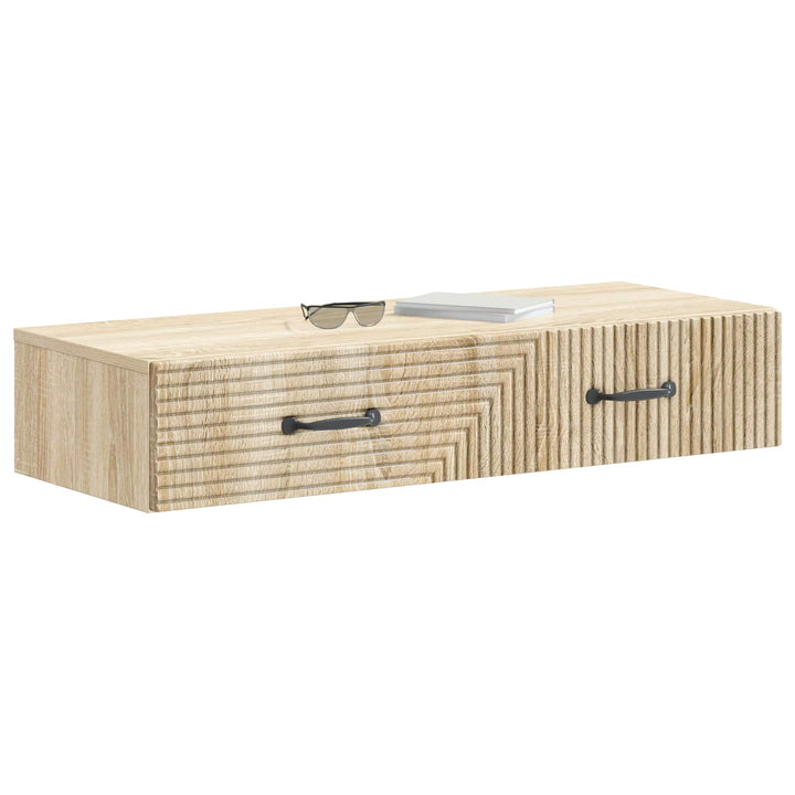 Væghængt Sideskab 87,5 x 34,5 x 17 cm Konstrueret træ Sonoma-eg