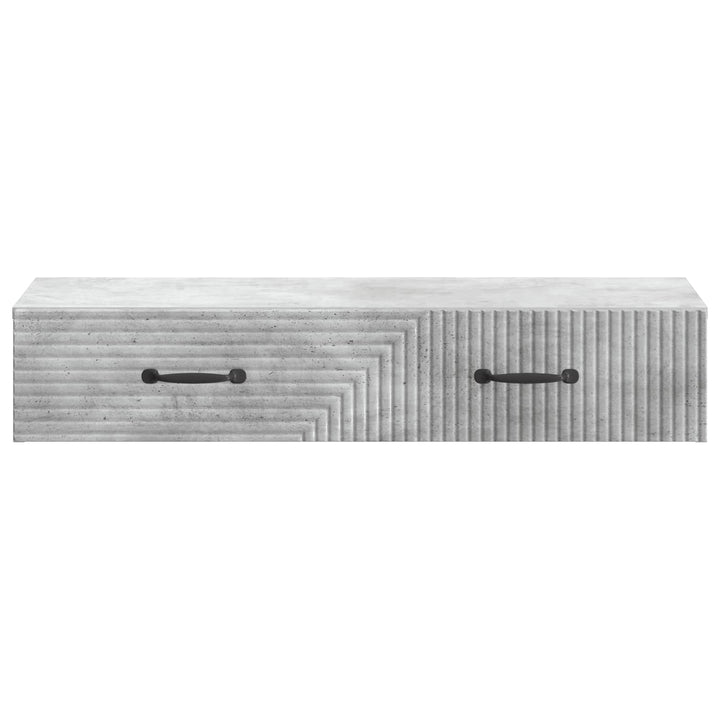 Væghængt Sideskab 87,5 x 34,5 x 17 cm Konstrueret træ Betongrå