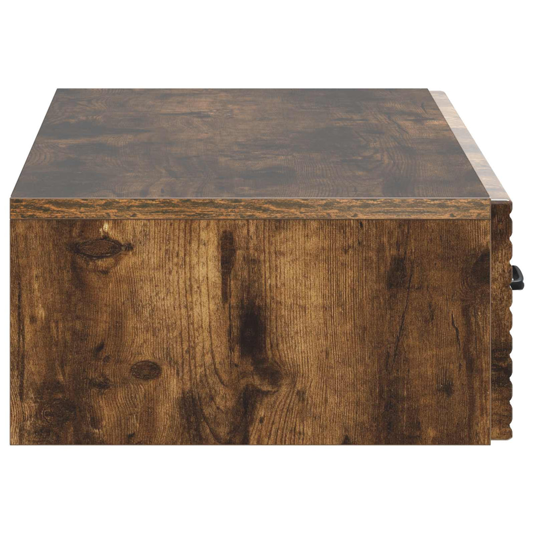 Væghængt Sideskab Røget eg 87,5 x 34,5 x 17 cm Konstrueret træ