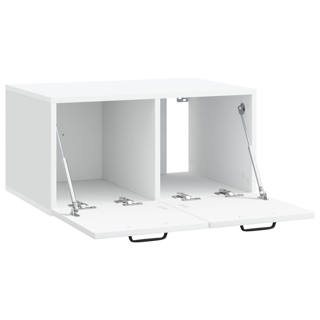 Væghængt TV-skab Hvid 59,5 x 41 x 30 cm Konstrueret træ