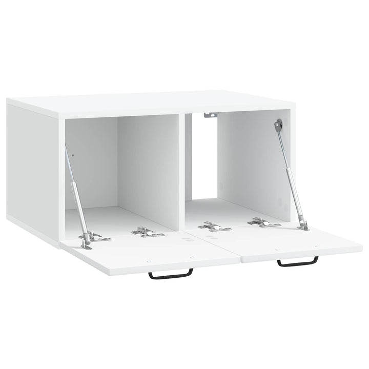 Væghængt TV-skab Hvid 59,5 x 41 x 30 cm Konstrueret træ