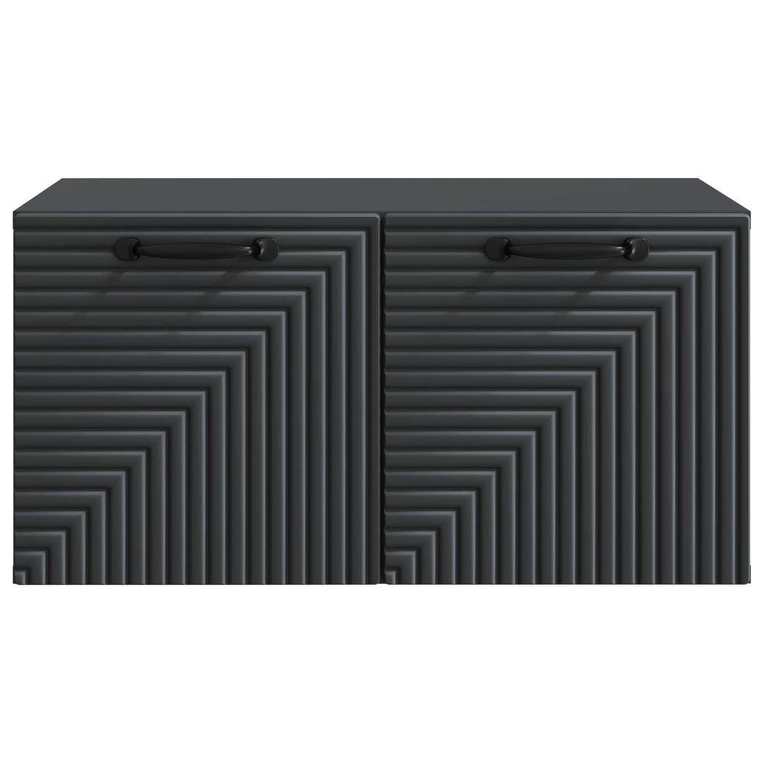 Væghængt TV-skab Sort 59,5 x 41 x 30 cm Konstrueret træ