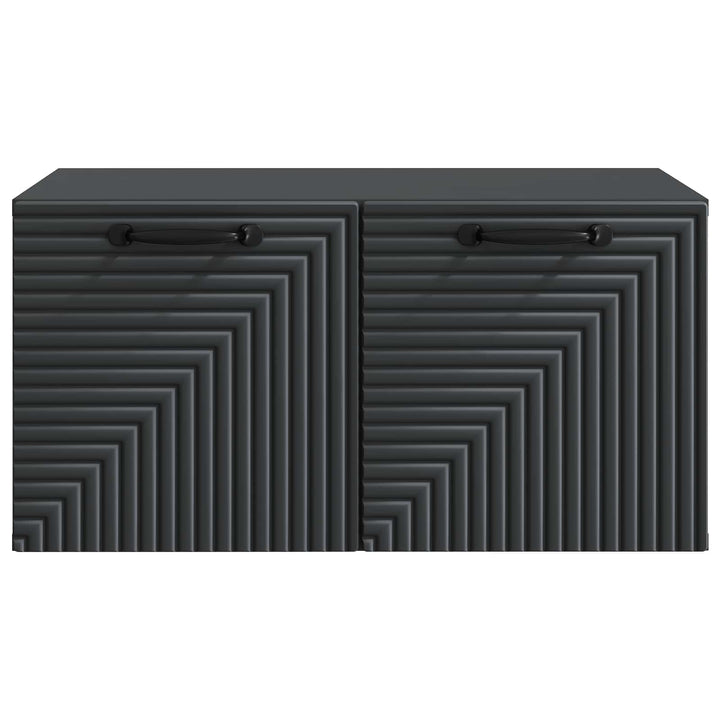 Væghængt TV-skab Sort 59,5 x 41 x 30 cm Konstrueret træ