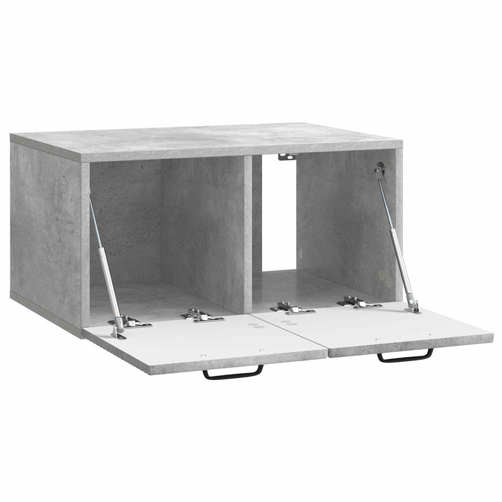 Væghængt TV-skab Betongrå 59,5 x 41 x 30 cm Konstrueret træ