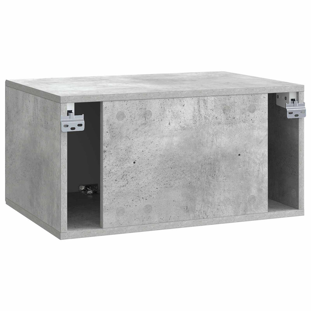 Væghængt TV-skab Betongrå 59,5 x 41 x 30 cm Konstrueret træ