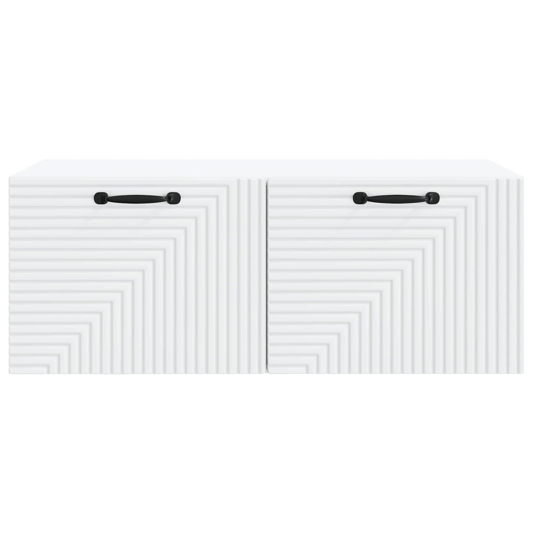 Væghængt TV-skab Hvid 78,5 x 41 x 30 cm Konstrueret træ
