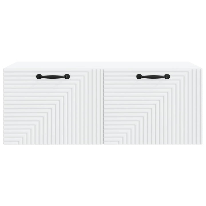 Væghængt TV-skab Hvid 78,5 x 41 x 30 cm Konstrueret træ