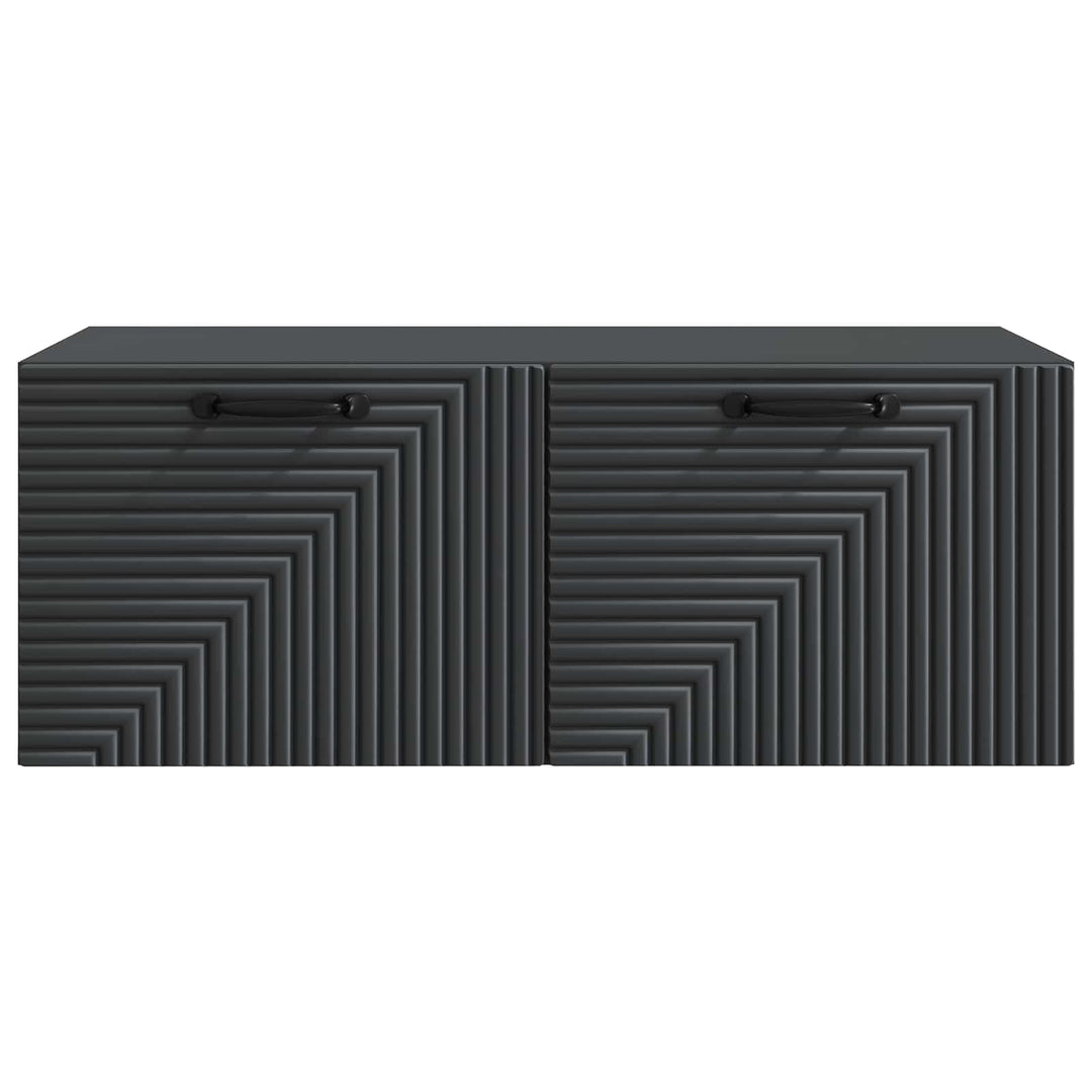 Væghængt TV-skab Sort 78,5 x 41 x 30 cm Konstrueret træ