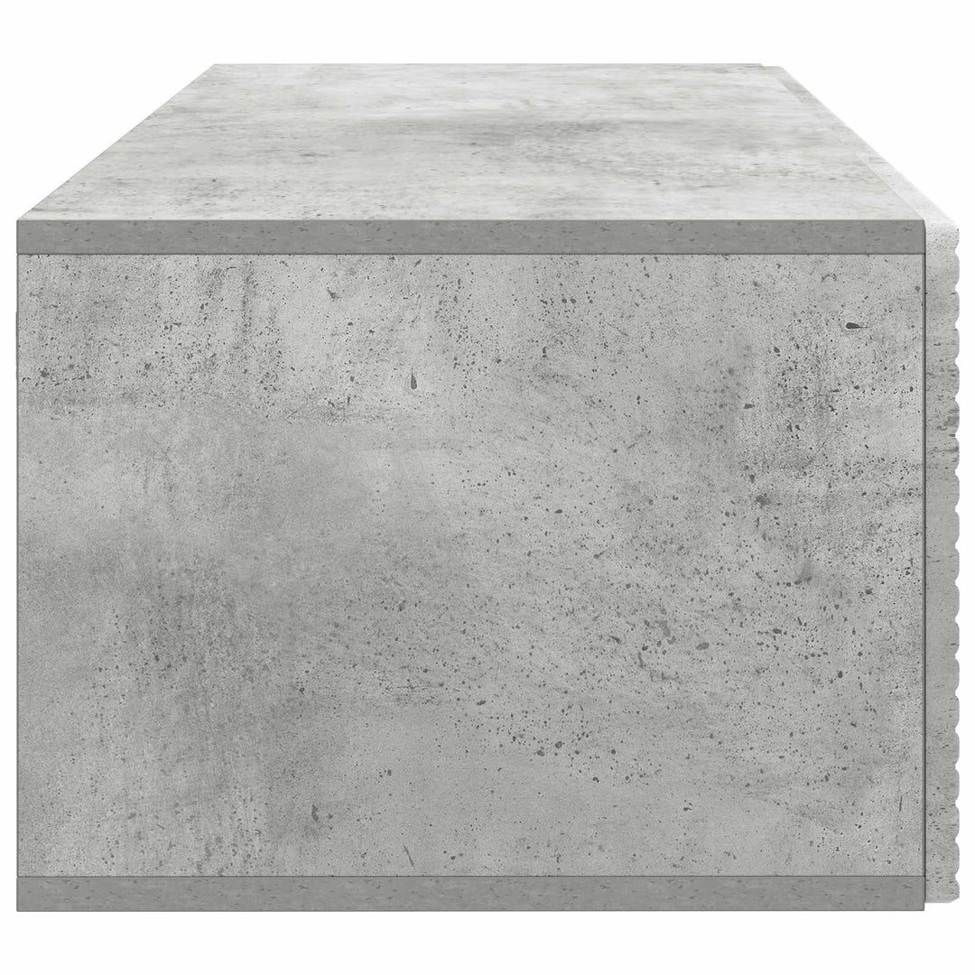 Væghængt TV-skab Betongrå 78,5 x 41 x 30 cm Konstrueret træ