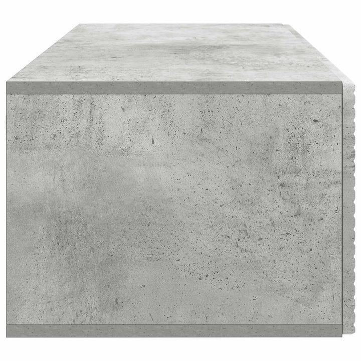Væghængt TV-skab Betongrå 78,5 x 41 x 30 cm Konstrueret træ