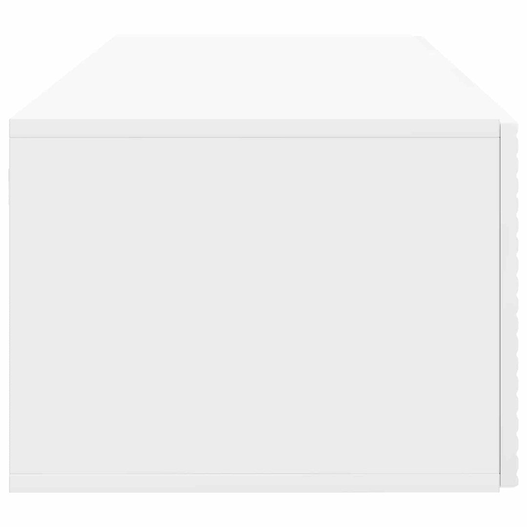Væghængt TV-skab Vægmonteret Hvid højglans 78,5 x 41 x 30 cm