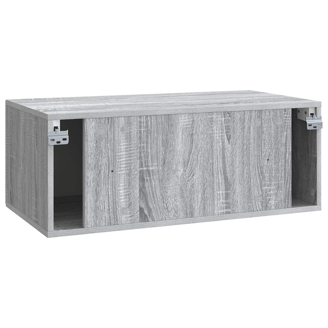 Væghængt TV-skab Vægmonteret Grå sonoma-eg 78,5 x 41 x 30 cm