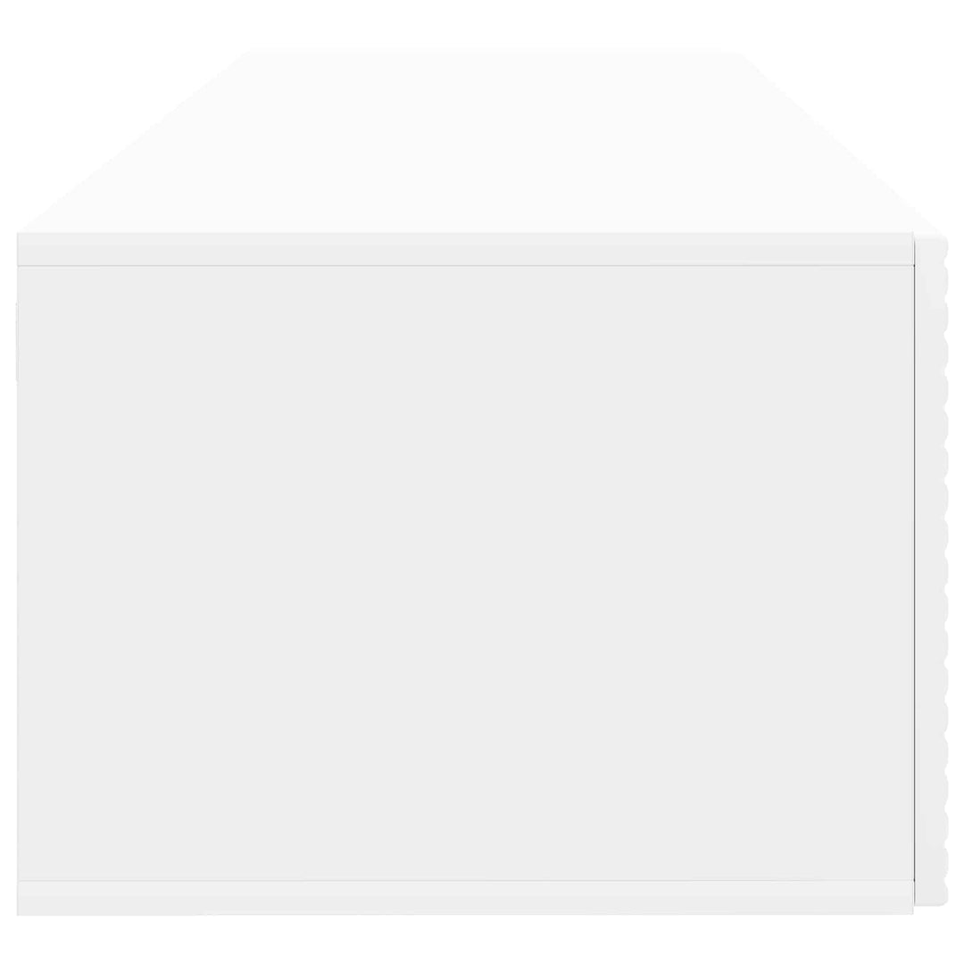 Væghængt TV-skab Hvid 98 x 41 x 30 cm Konstrueret træ